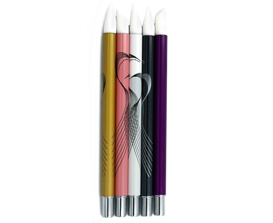 Изображение  A set of silicone brushes for manicure 5 pcs