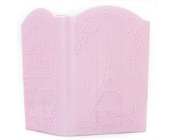 Изображение  Подставка для кисточек, пилочек и маникюрных инструментов Paris, розовая