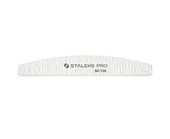 Изображение  Mineral nail file STALEKS PRO, 80/100 grit, half moon