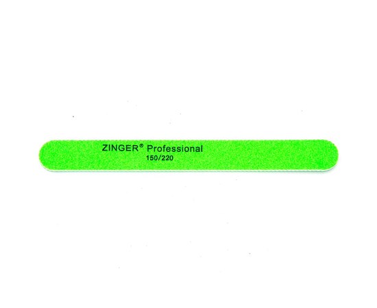 Зображення  Пилка шліфувальник для нігтів 150/220, баф-пилка для манікюру Zinger Е-526, овал