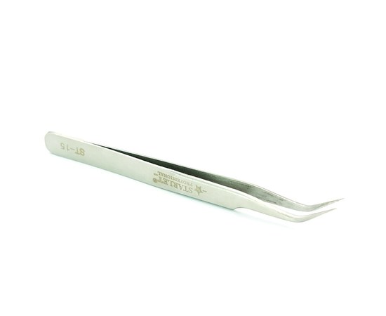 Изображение  Eyelash extension tweezers Starlet Professional ST-15, curved