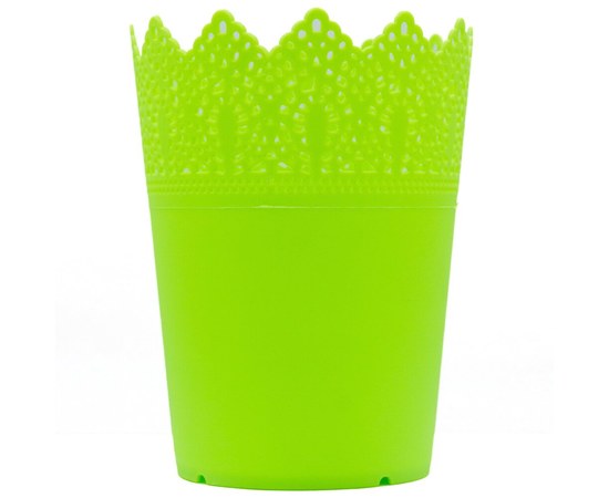 Изображение  Подставка стакан для кистей, пилочек и маникюрных инструментов RS 03 зеленая