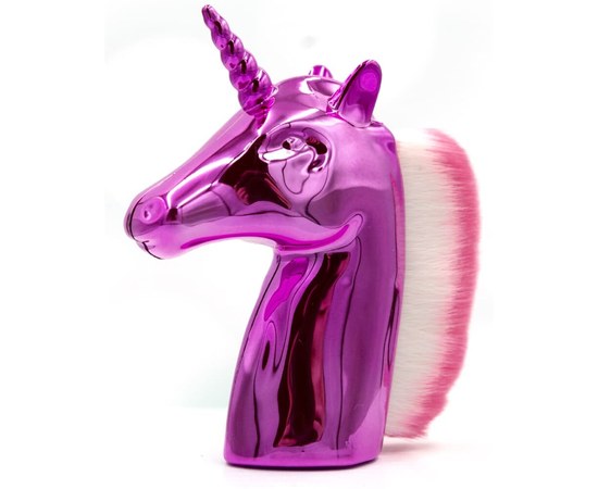 Изображение  Nail brush for removing dust from nails Unicorn - Pink