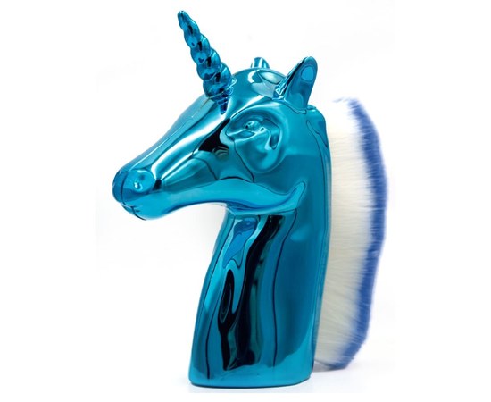 Изображение  Dust removing manicure brush Unicorn - Blue