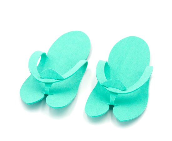 Изображение  Flip flops disposable green