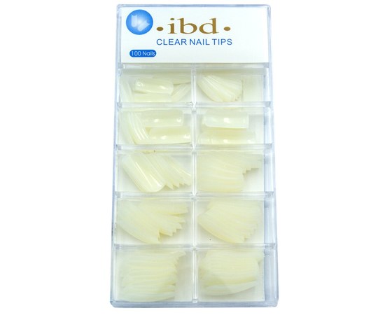 Изображение  Tips for nail extension IBD, 100 pieces, beige