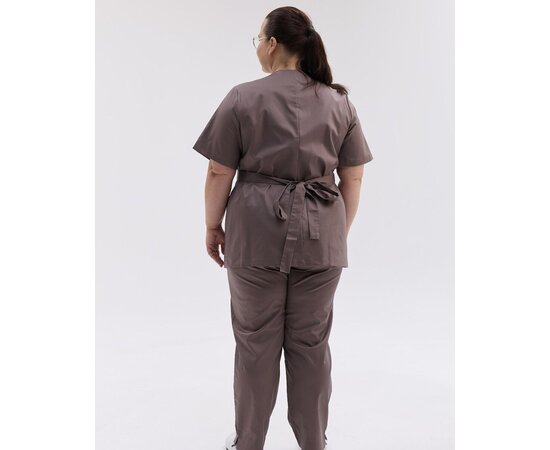 Зображення 3 Медичний костюм жіночий Кіото какао +SIZE р. 66, "БІЛИЙ ХАЛАТ" 571-521-679, Розмір: 66, Колір: какао