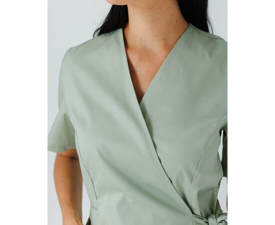 Изображение 3 Медицинская рубашка женская Киото фисташковая р. 40, "БЕЛЫЙ ХАЛАТ" 573-396-679, Размер: 40, Цвет: фисташковый