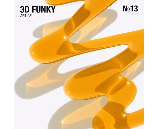 Изображение 2 Stained glass gel for volumetric designs Adore 3D Funky Art Gel 13 honey, 15 ml, Volume (ml, g): 15, Options: 13