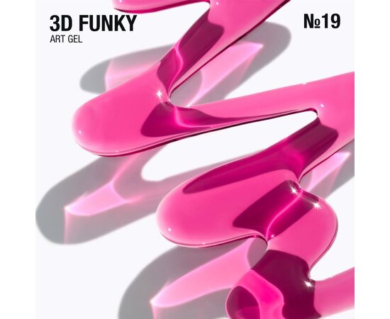Изображение 2 Stained glass gel for three-dimensional designs Adore 3D Funky Art Gel 19 crimson, 15 ml, Volume (ml, g): 15, Options: 19