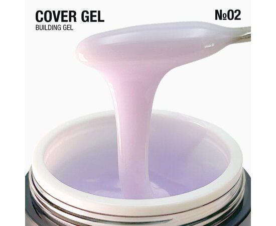 Изображение 2 Полупрозрачный гель в баночке с вакуумным насосом Adore Cover Gel 02 souffle молочно-розовый, 30 г, Объем (мл, г): 30, Вариант: 02
