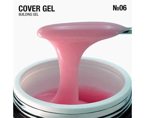 Изображение 2 Полупрозрачный гель в баночке с вакуумным насосом Adore Cover Gel 06 lox насыщенно-розовый, 30 г, Объем (мл, г): 30, Вариант: 06