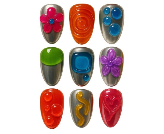 Изображение 5 Stained glass gel for three-dimensional designs Adore 3D Funky Art Gel 15 lime, 15 ml, Volume (ml, g): 15, Options: 15