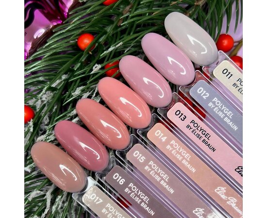 Изображение 3 Жидкий полигель Elise Braun Poly Gel 13 пастельный лилово-розовый, 10 мл, Объем (мл, г): 10, Вариант: 013