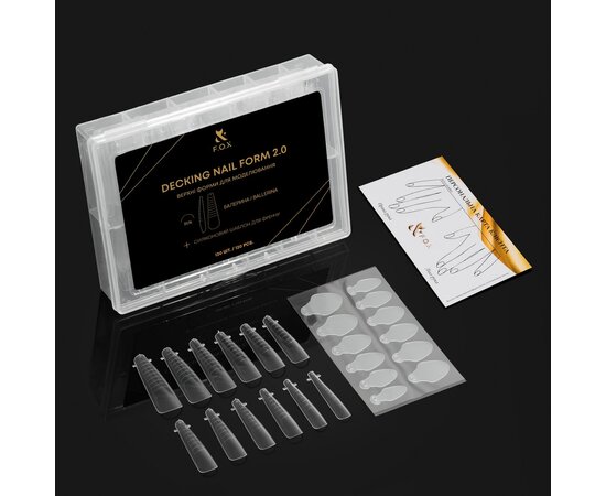 Изображение 4 Верхние формы для моделирования FOX Decking Nail form 2.0 Балерина, 120 шт