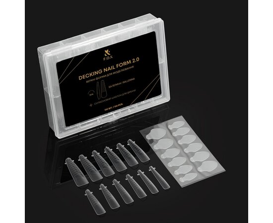 Изображение 2 Верхние формы для моделирования FOX Decking Nail form 2.0 Балерина, 120 шт