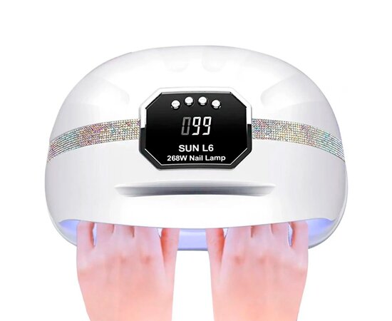 Изображение 3 Лампа UV/LED маникюрная на две руки Sun L6 268 Вт, белая