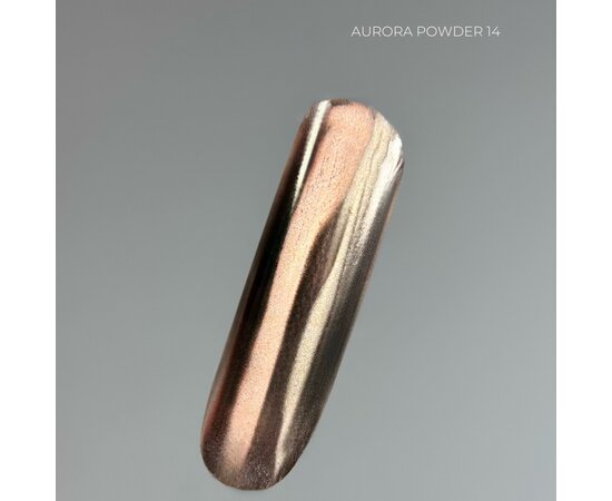 Изображение 2 Металлическая втирка для ногтей Touch Aurora Powder 14, 5 мл, Объем (мл, г): 5, Вариант: 14