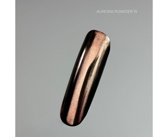 Изображение 3 Металлическая втирка для ногтей Touch Aurora Powder 15, 5 мл, Объем (мл, г): 5, Вариант: 15