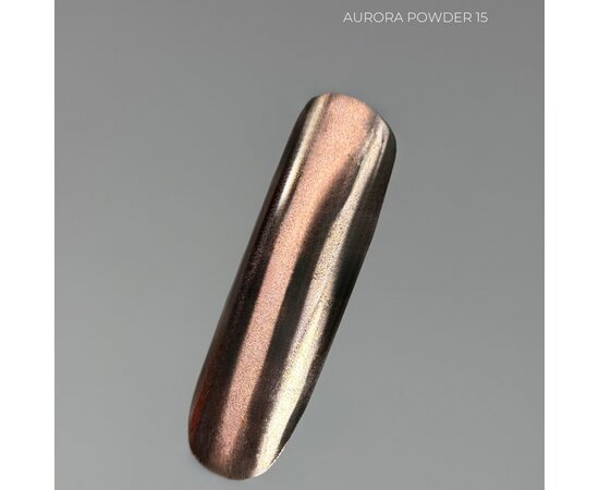 Изображение 2 Металлическая втирка для ногтей Touch Aurora Powder 15, 5 мл, Объем (мл, г): 5, Вариант: 15