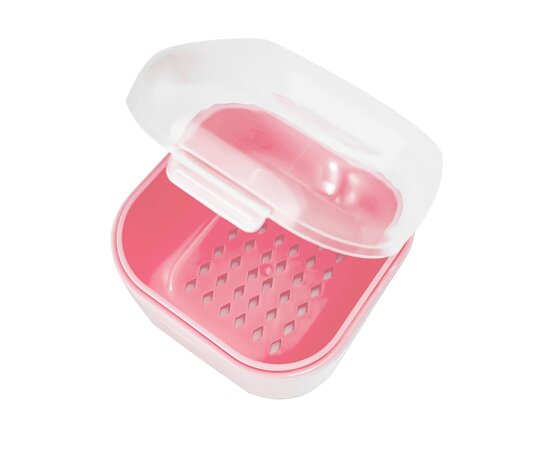 Изображение 2 Container for nail drill disinfection small square, pink