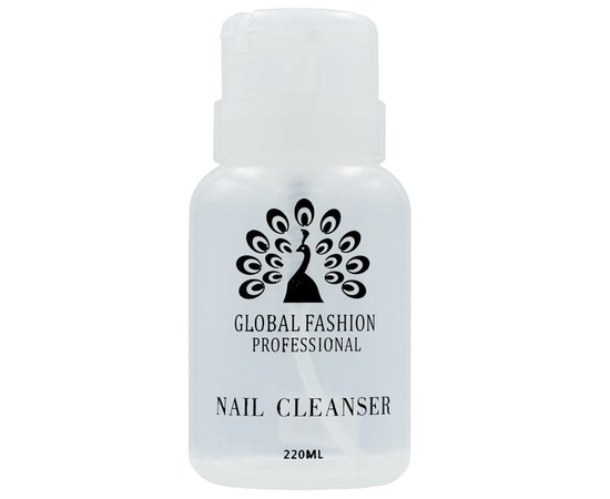 Зображення  Пляшка з помпою для спонжика Global Fashion 220 мл