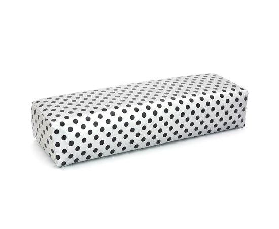 Изображение  Armrest for manicure rectangular with polka dots 29x9x6 cm, gray