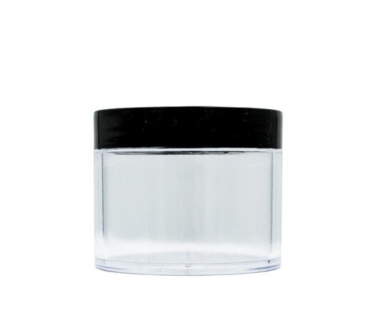 Изображение  Jar for decor and cosmetics 15 ml, with black lid