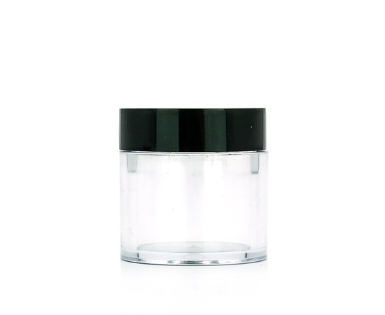 Изображение  Jar for decor and cosmetics 10 ml, with black lid