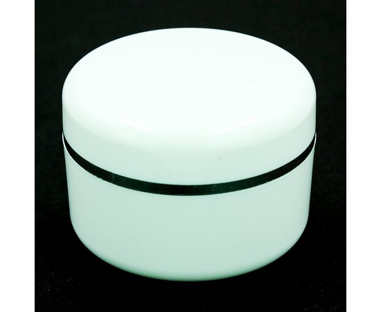 Изображение  Cosmetic jar with protective disc 30 ml, White