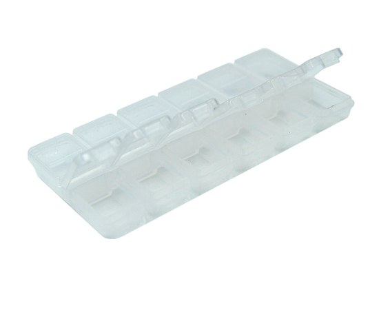 Изображение  Container - organizer for decor with 12 compartments, transparent