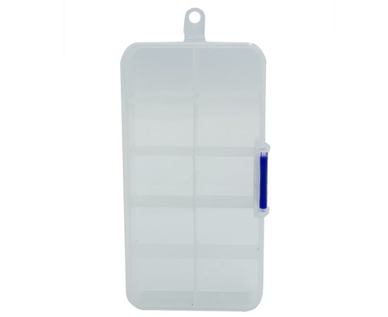 Изображение  Pill box for rhinestones and small decorations, transparent, 10 cells