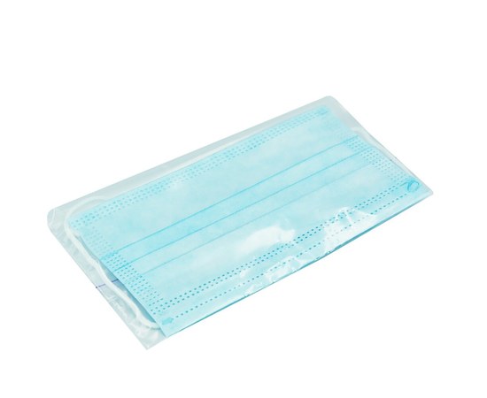 Изображение  Medical masks 1 piece disposable three-layer in a package Unimax Medical