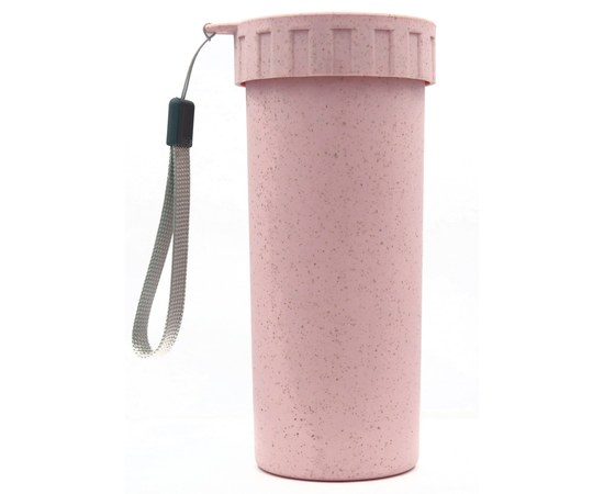 Изображение  Подставка - футляр для кистей и пилочек, светло-розовая