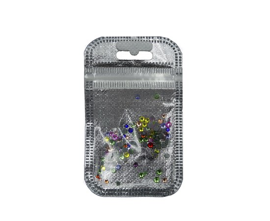 Изображение  Rhinestones for decorating nails Lilly Beaute No. 3841, multi-colored