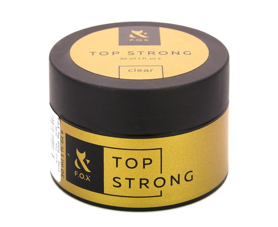 Изображение  Top for gel polish FOX Top Strong, jar, 30 ml