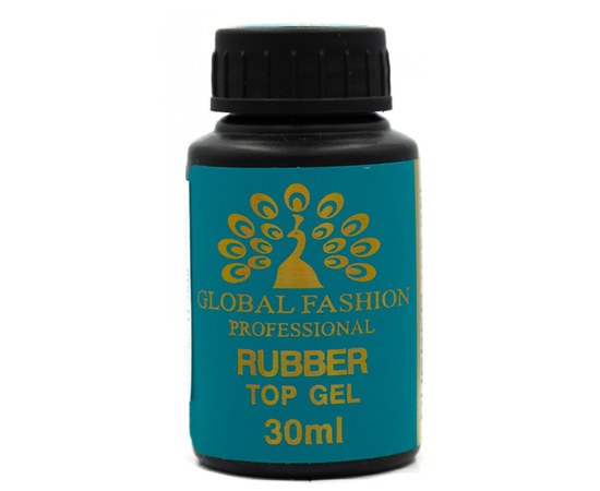 Изображение  Top for nails Global Fashion 30 ml Rubber Top Gel