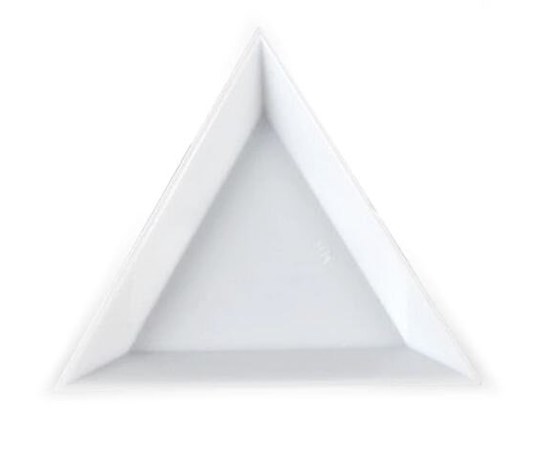 Зображення  Трикутник для страз контейнер для сипучих матеріалів для дизайну нігтів