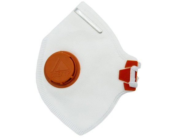 Зображення  Захисна маска для обличчя СПЕКТР з вугільним фільтром 1 шт — Біла