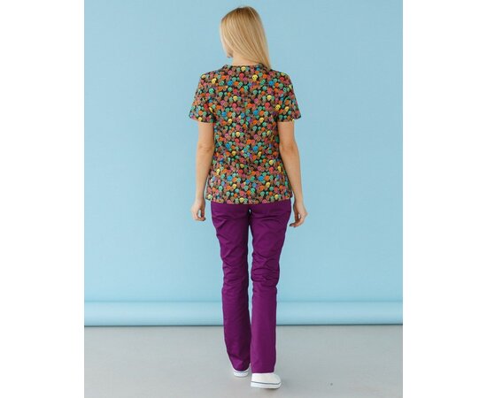 Изображение 2 Women's medical shirt Topaz print Tattoo size 44, "WHITE COAT" 126-362-706, Size: 44, Color: tattoo
