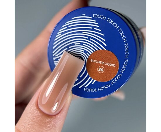 Изображение 2 Гель для наращивания Touch Builder Liquid Gel 26 бежевый, 15 мл , Объем (мл, г): 15, Вариант: 26