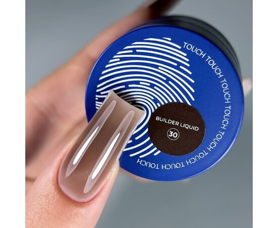 Изображение 3 Гель для наращивания Touch Builder Liquid Gel 30 черный шоколад, 15 мл , Объем (мл, г): 15, Вариант: 30