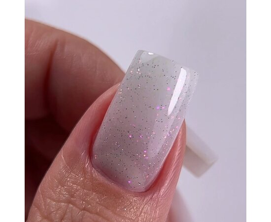 Изображение 2 OXXI Professional Liquid Poly Gel 28 milky with pink shimmer, 10 ml, Volume (ml, g): 10, Options: 28