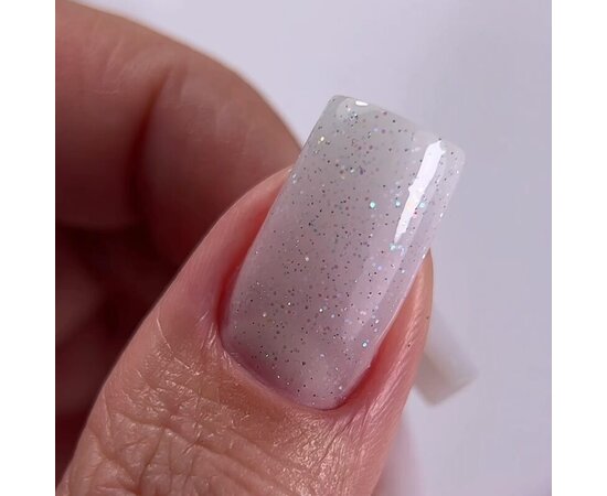 Изображение 2 OXXI Professional Liquid Poly Gel 29 milky with blue shimmer, 15 ml, Volume (ml, g): 15, Options: 29