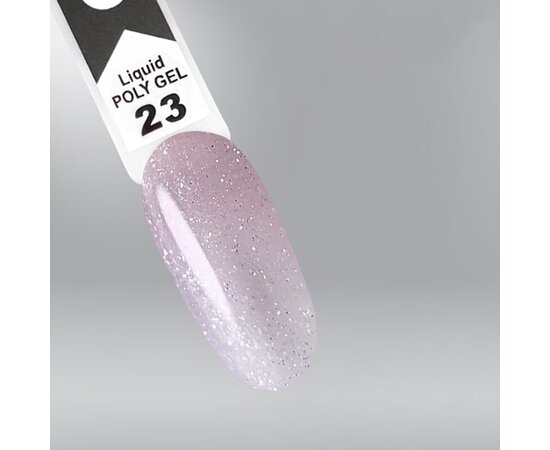 Изображение 3 OXXI Professional Liquid Poly Gel 23 milky with shimmers, 15 ml, Volume (ml, g): 15, Options: 23