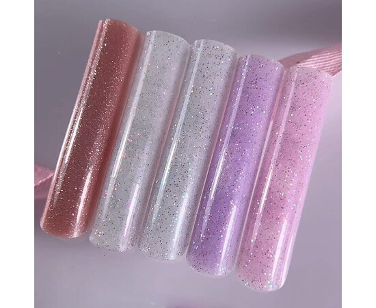Изображение 4 OXXI Professional Liquid Poly Gel 29 milky with blue shimmer, 10 ml, Volume (ml, g): 10, Options: 29