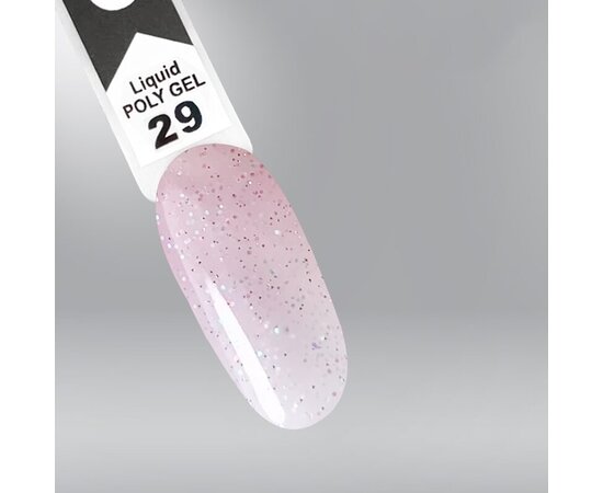 Изображение 3 OXXI Professional Liquid Poly Gel 29 milky with blue shimmer, 15 ml, Volume (ml, g): 15, Options: 29