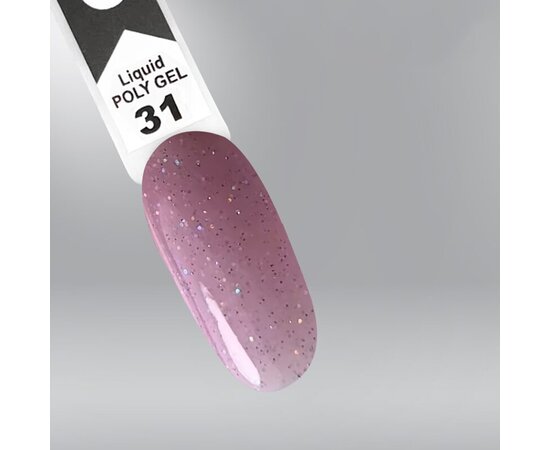 Изображение 3 OXXI Professional Liquid Poly Gel 31 purple with shimmer, 10 ml, Volume (ml, g): 10, Options: 31