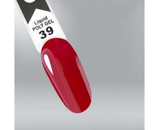 Изображение 2 Polygel OXXI Professional Liquid Poly Gel 39 dark red, 10 ml, Volume (ml, g): 10, Options: 39