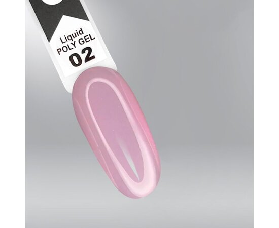 Изображение 2 Polygel OXXI Professional Liquid Poly Gel 02 light pink, 10 ml, Volume (ml, g): 10, Options: 2